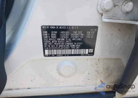 2020 Honda Hr-V 2Wd Lx from USA, damaged, VIN 3CZRU5H35LM702687